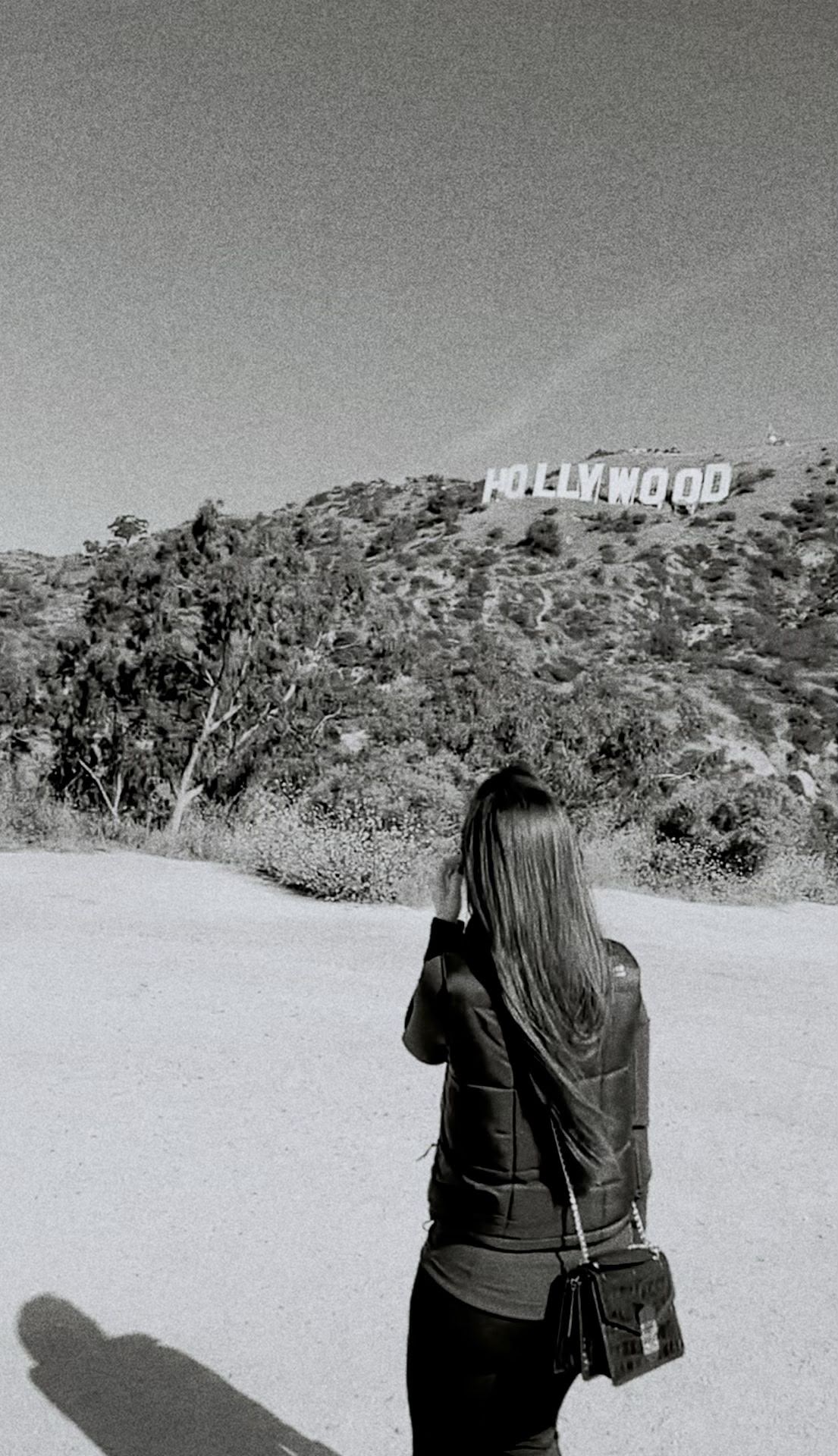 Stasia exploring a landscape abroad